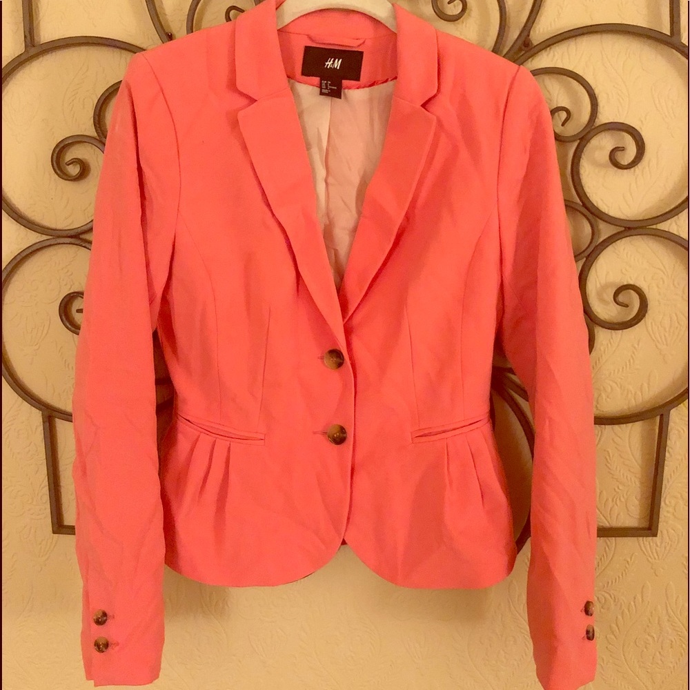 H&M Coral Colored Blazer